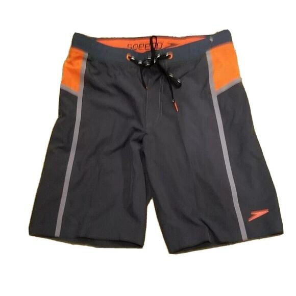 Speedo NWT Mens Size 30 4 way Stretch ActiveFlex Boardshorts UPF50 Granite $68 - Picture 1 of 3